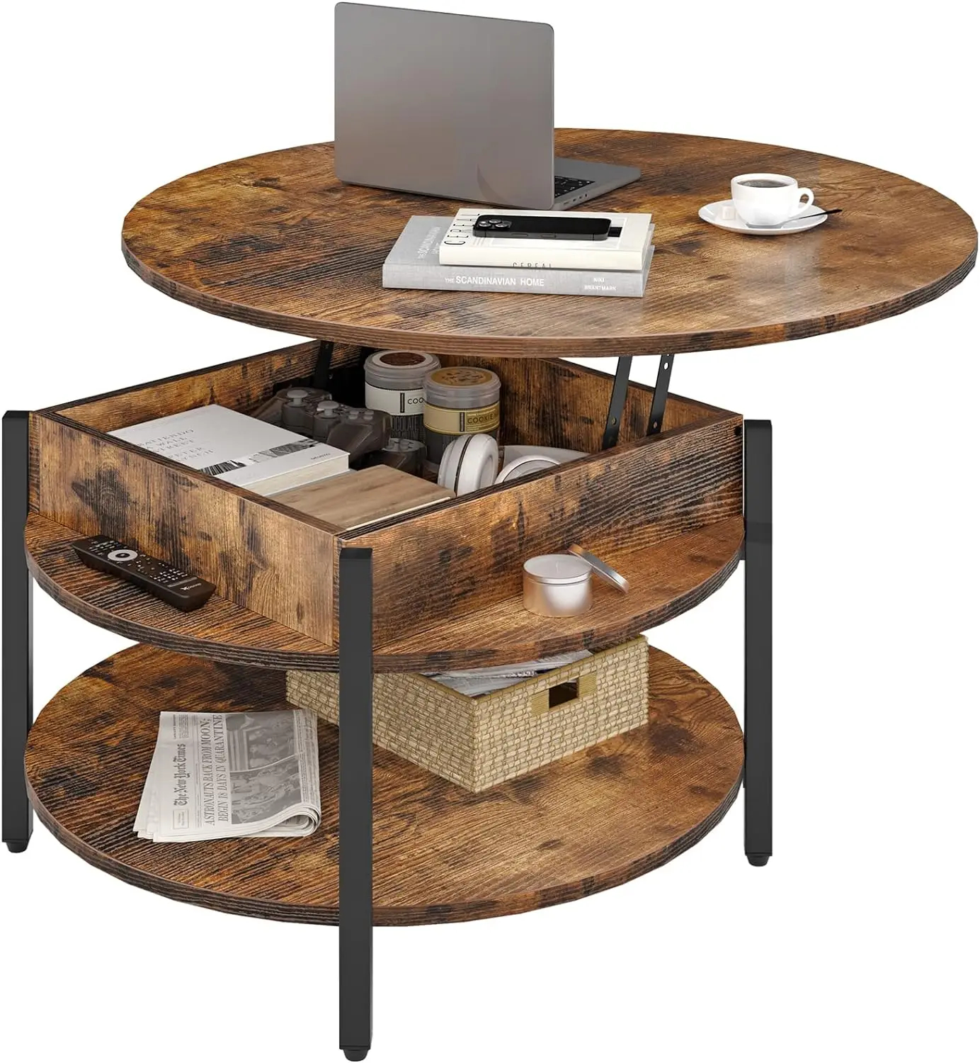 Coffee Tables with Storage: A Practical Addition to Your Reading Nook插图
