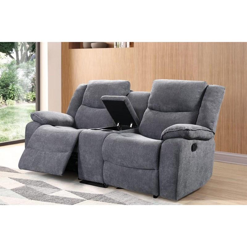 fabric loveseat recliner