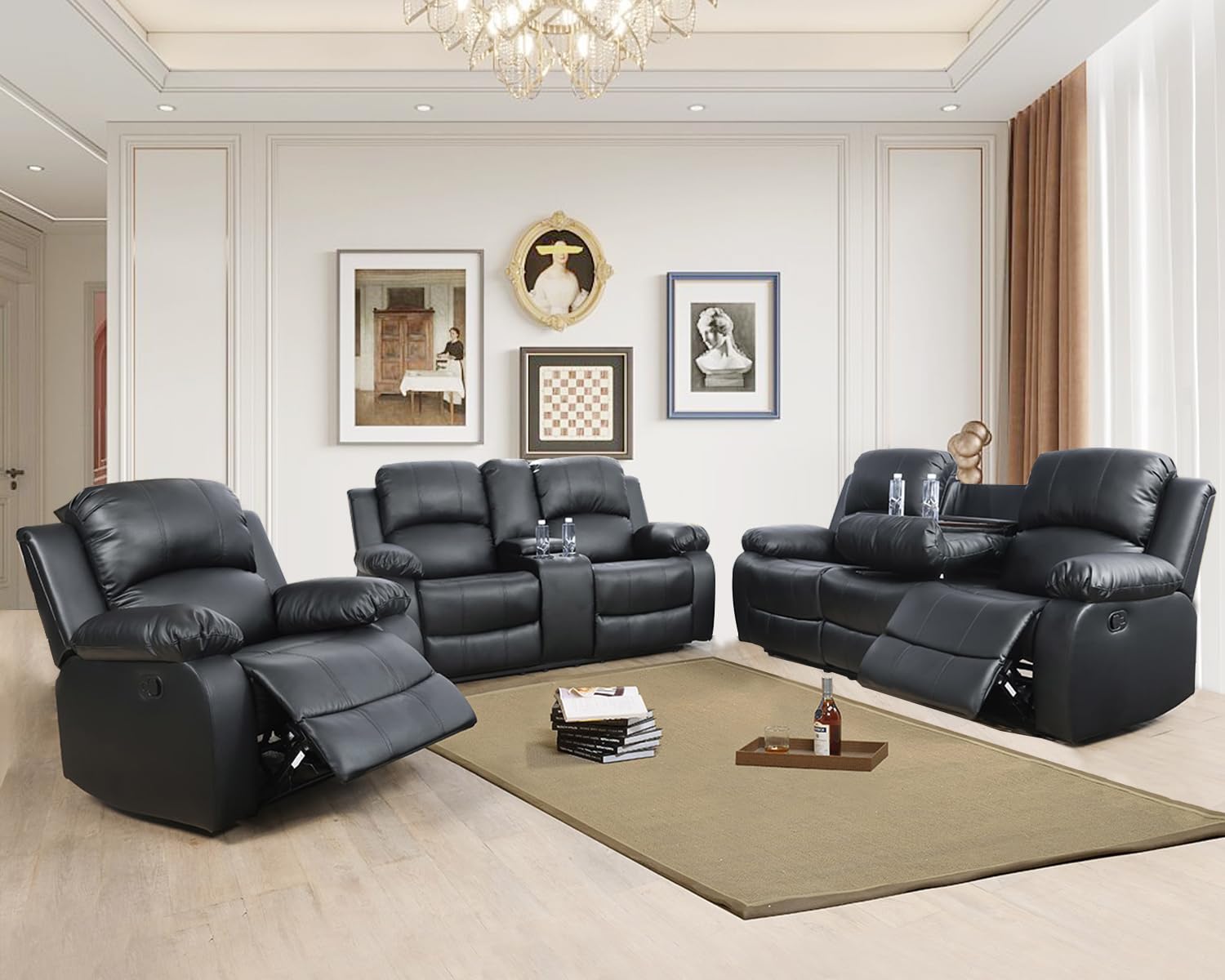 leather recliner couch