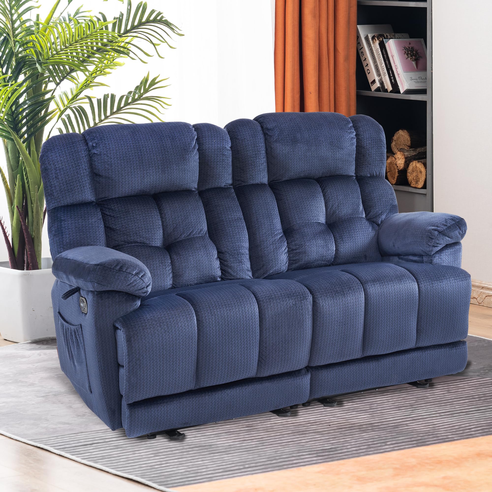 fabric loveseat recliner