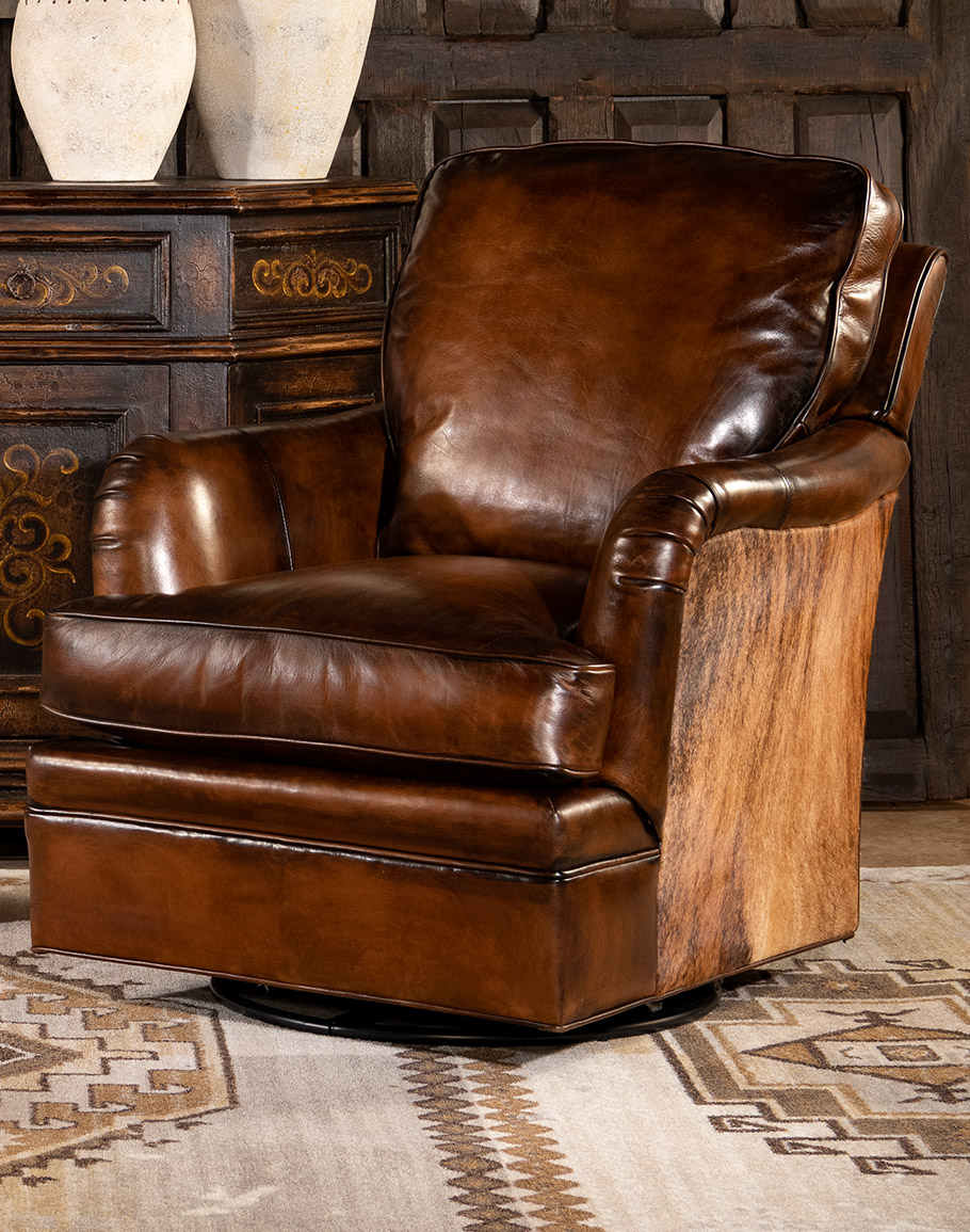 leather recliner swivel chair