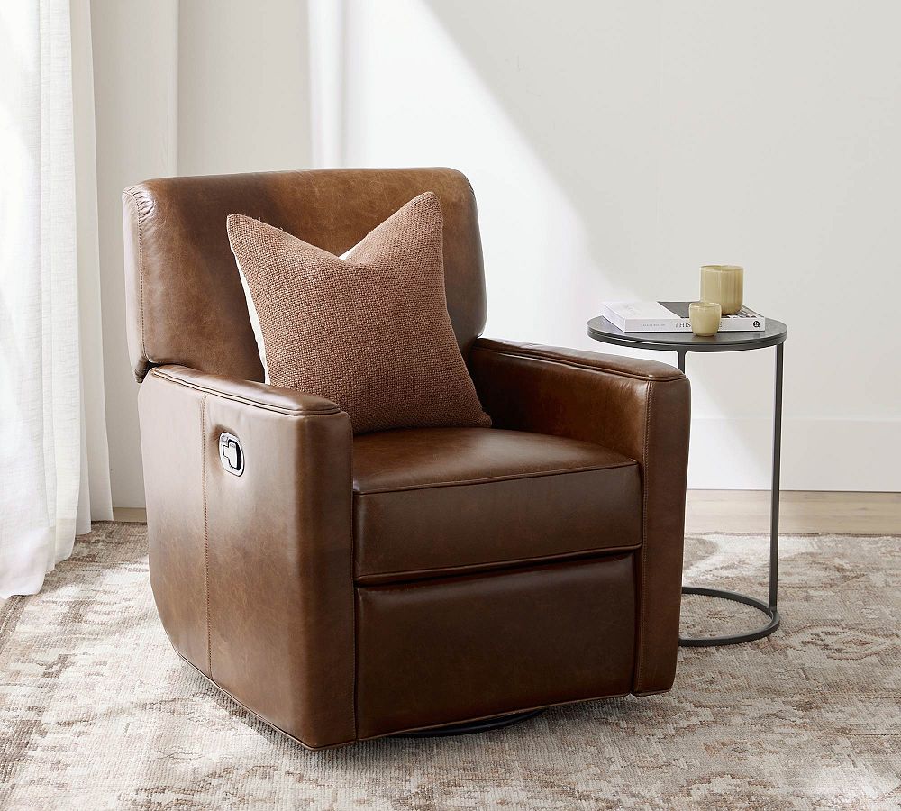 Swivel in Comfort: The Elegance of a Leather Recliner Swivel Chair插图3