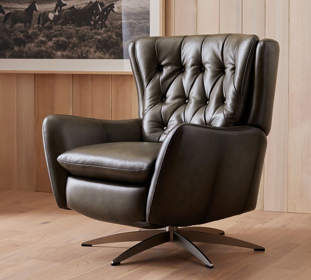 Swivel in Comfort: The Elegance of a Leather Recliner Swivel Chair插图4