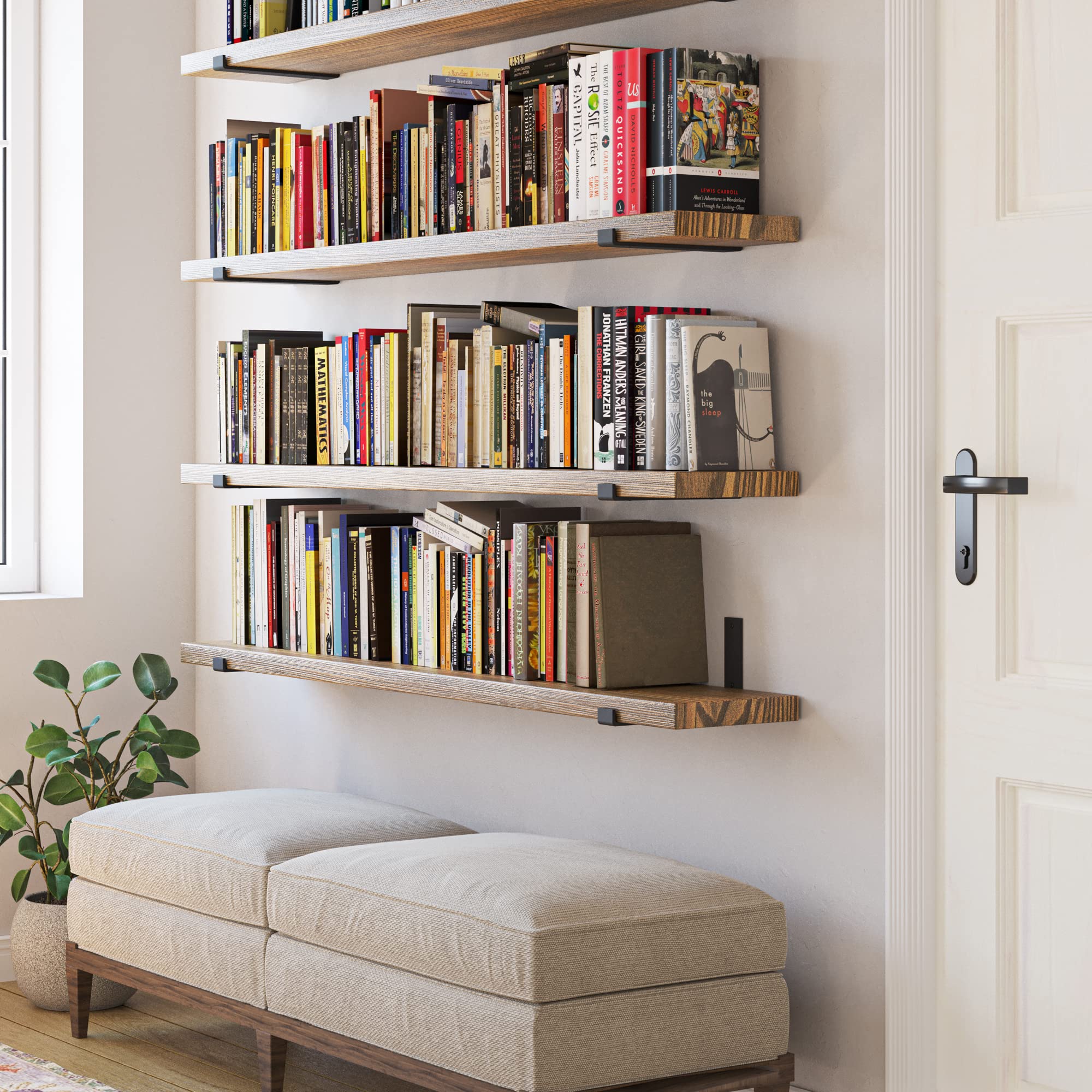 how to secure bookshelf to wall