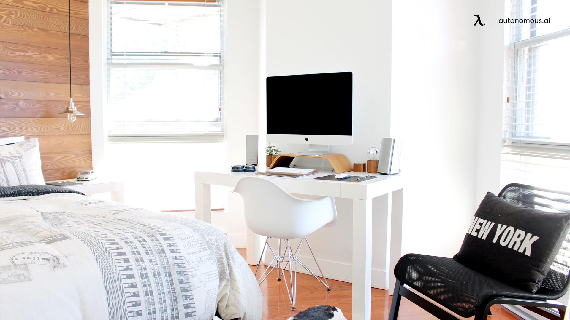 Work and Rest Combined: Creating a Bedroom with Desk Space缩略图