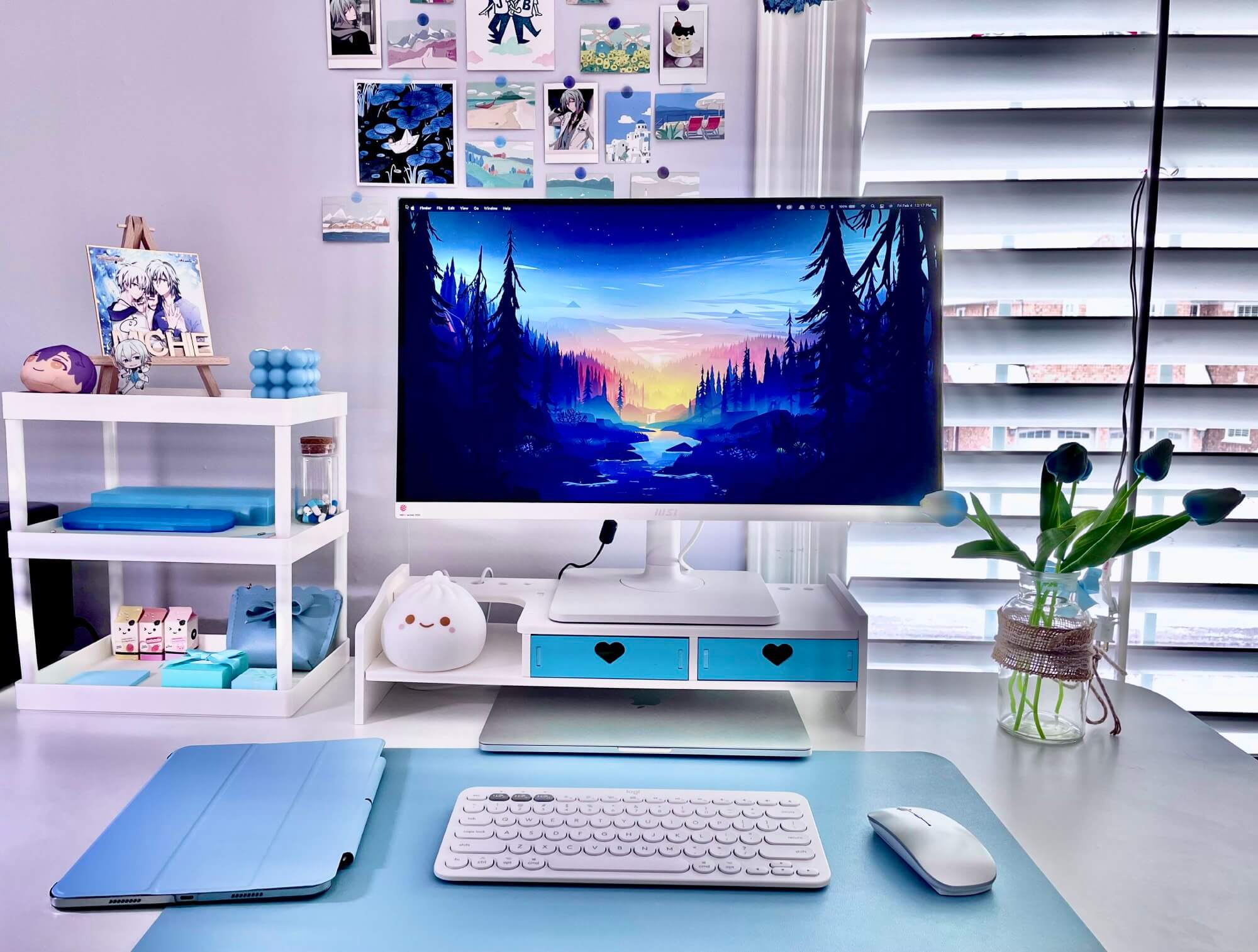 cute desk setup