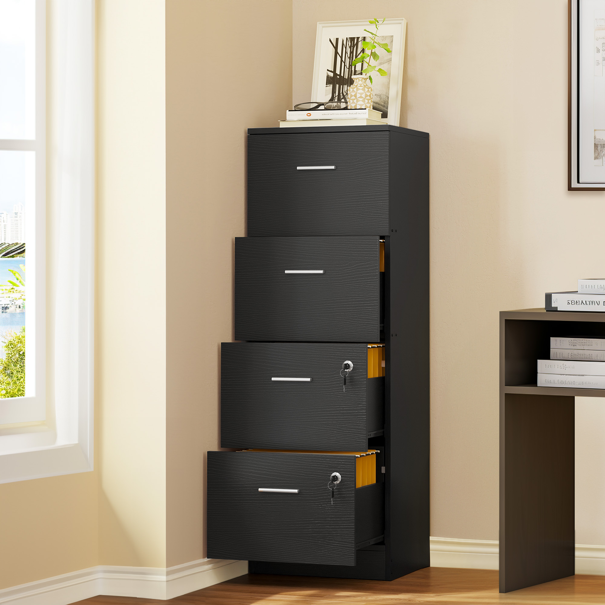 wooden filing cabinets