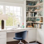 desk in front of window ideas