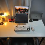 Desk Setup with Laptop and Monitor: Productive Home Office