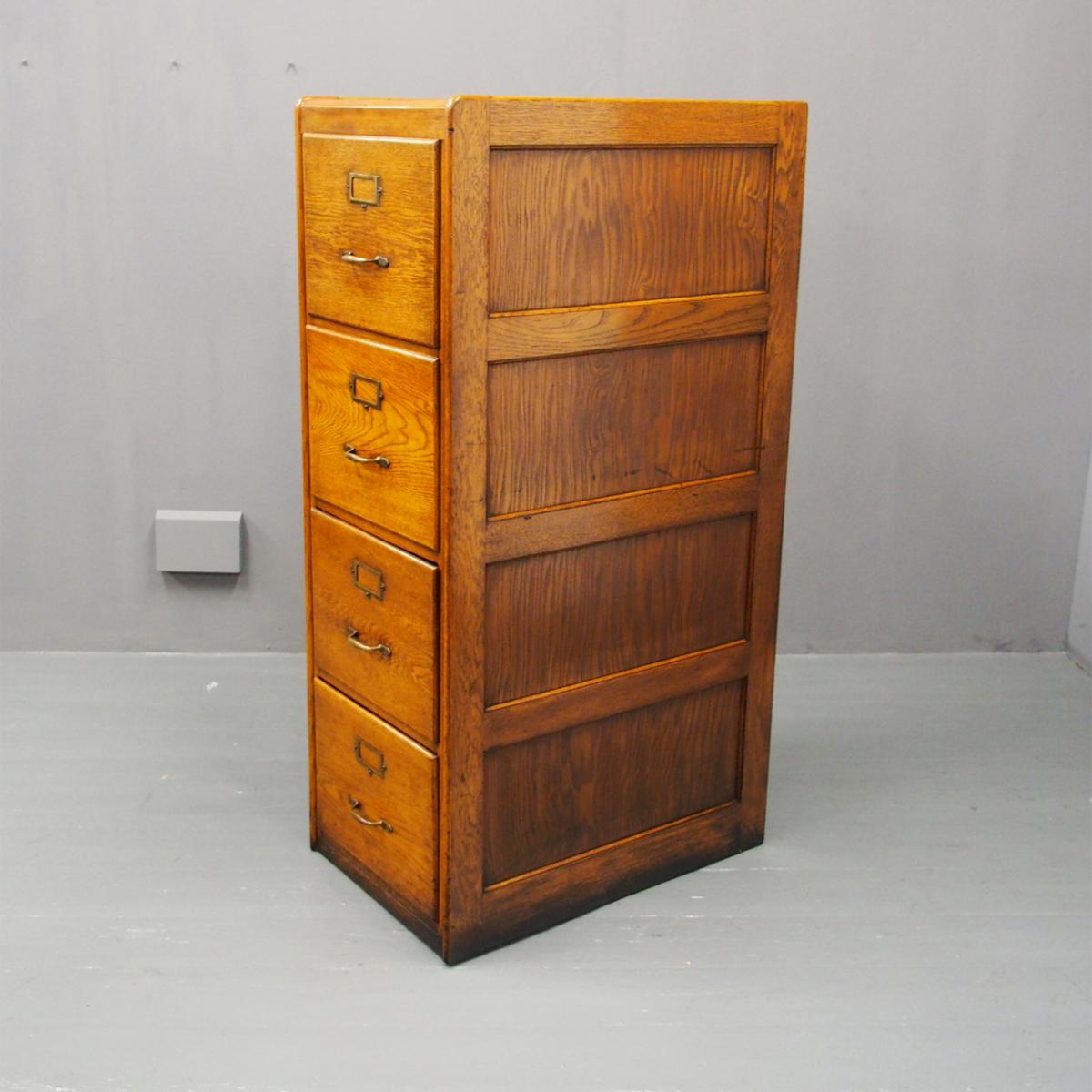 vintage wood filing cabinets