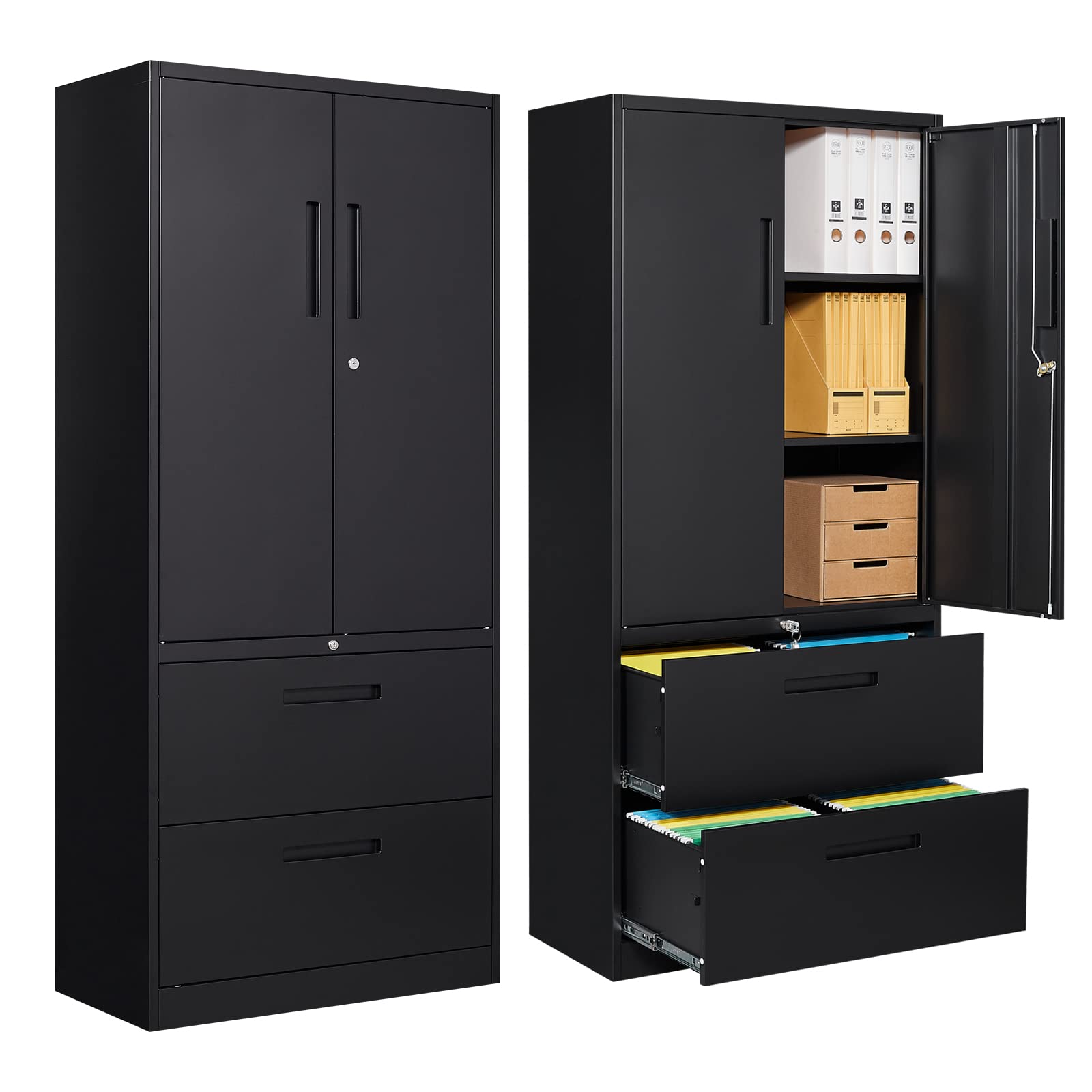 two drawer lateral filing cabinets