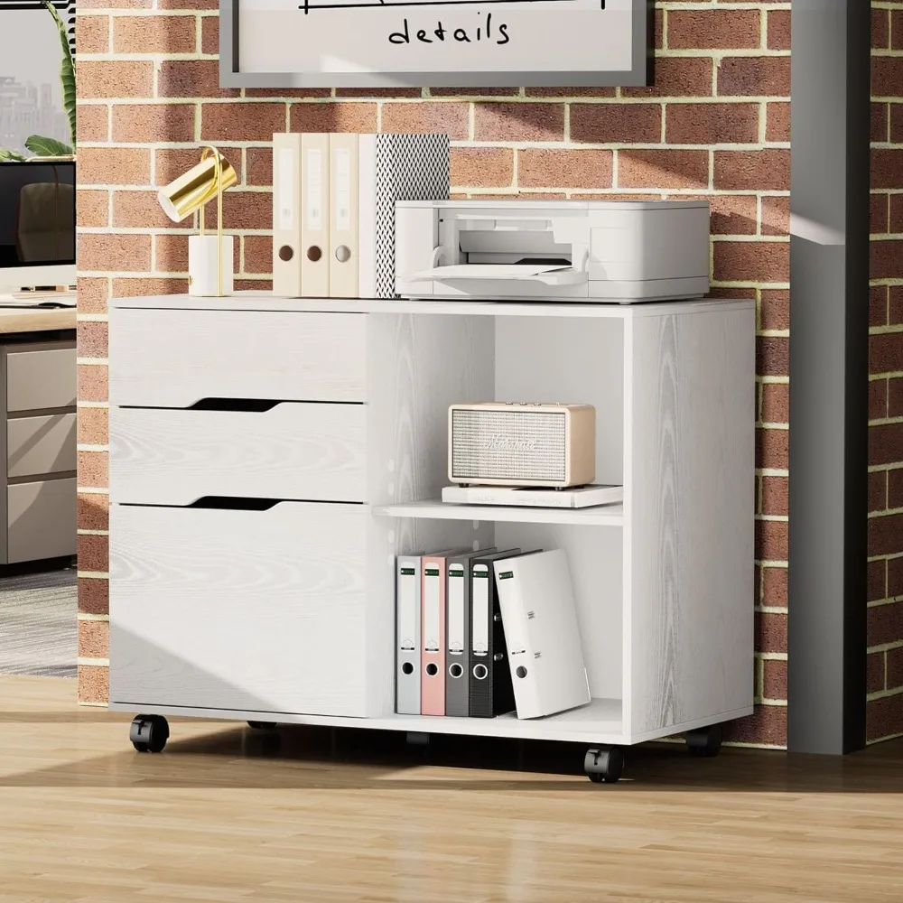 white filing cabinets