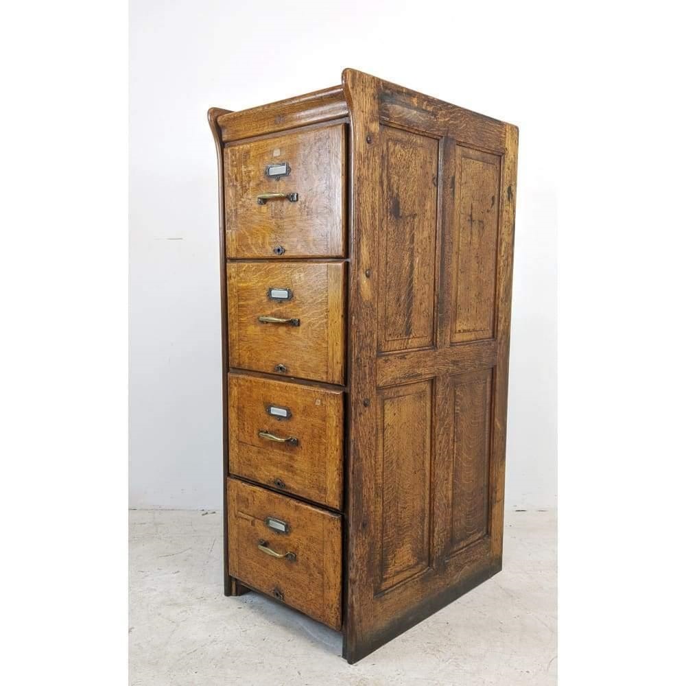 vintage wood filing cabinets