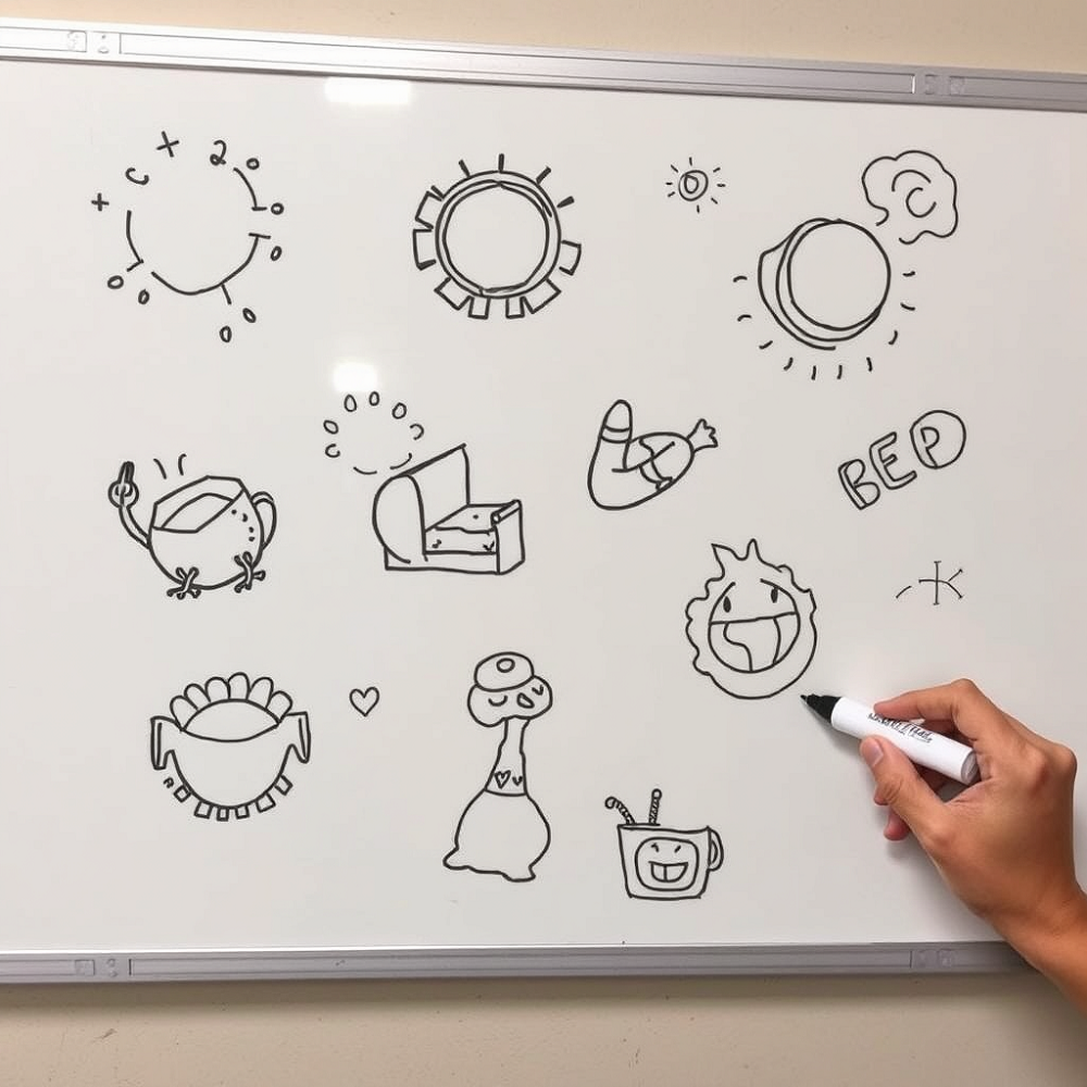 cool whiteboard drawings