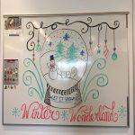 Paint Christmas Themes in whiteboard