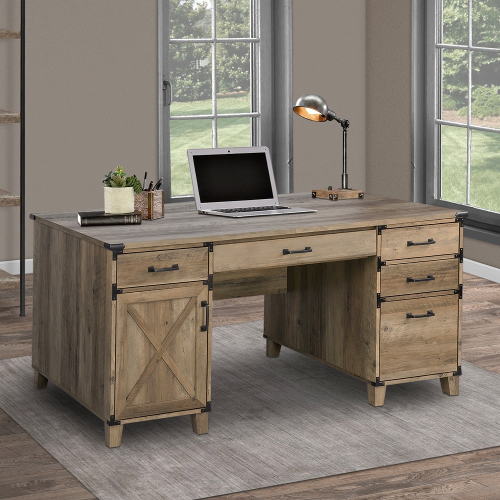 office desk with drawers