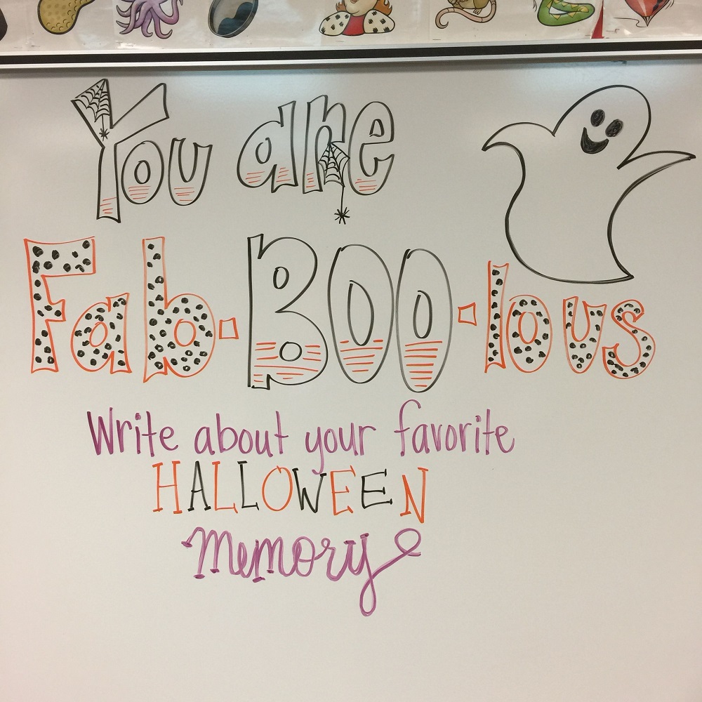 halloween whiteboard ideas