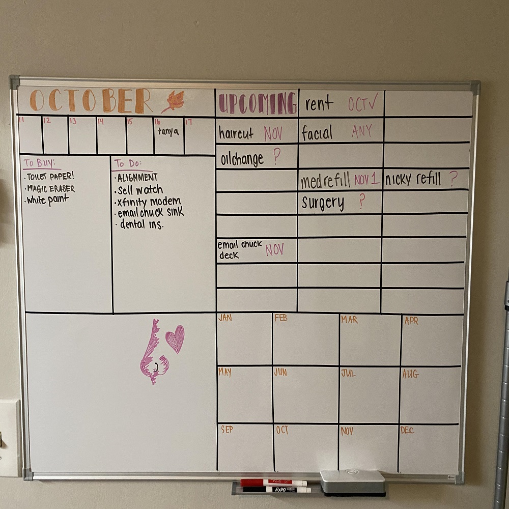 whiteboard setup ideas