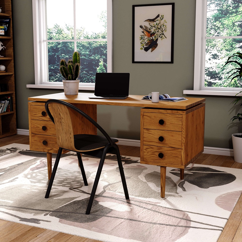 wooden office desk
