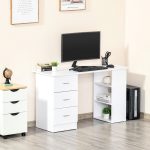 home office desk with drawers