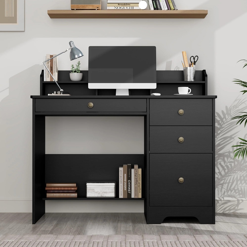 home office desk with drawers