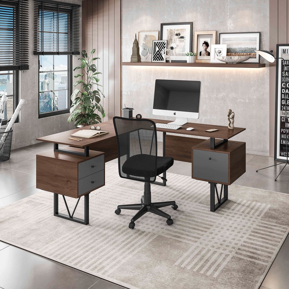 l shape office desk
