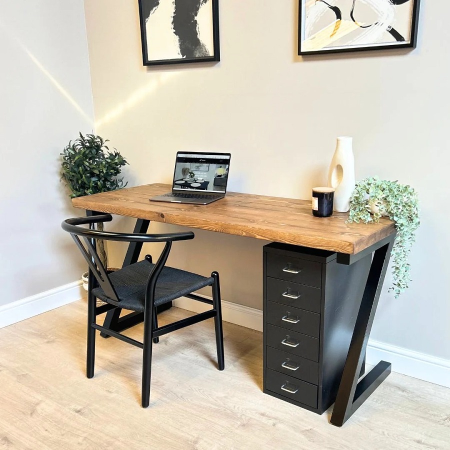 kids bunk bed with desk
