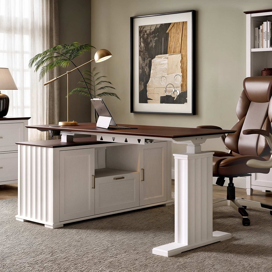 office desk with storage