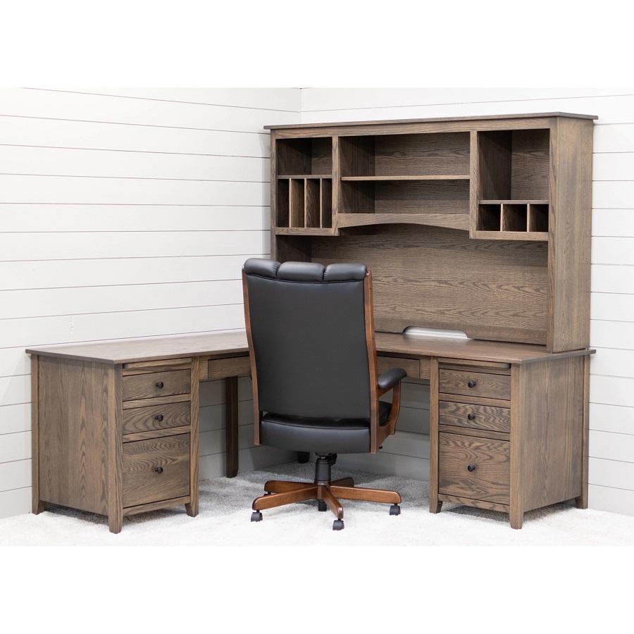 solid wood office desk
