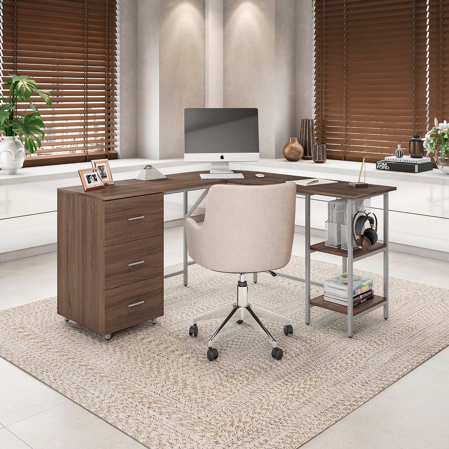 L-Shaped Home Office Desk